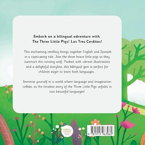 The Three Little Pigs | Los Tres Cerditos: Bilingual Spanish & English book for children (Bilingual Spanish fairy tales) thumbnail 2