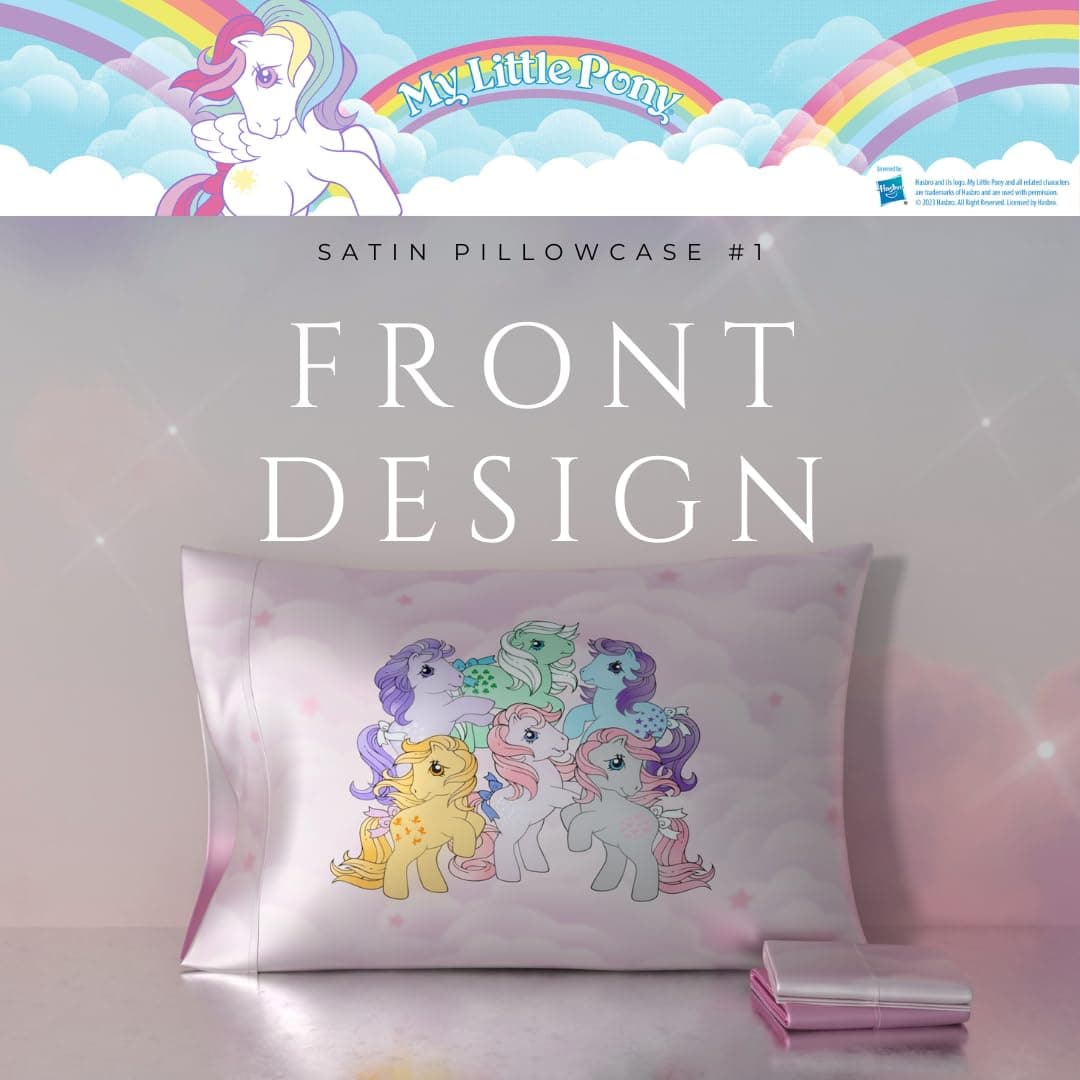 Franco Collectibles My Little Pony Beauty Silky Satin Standard 2 Pack Pillowcase Cover 20x30 for Hair and Skin, (Officially Licensed Product) thumbnail 4