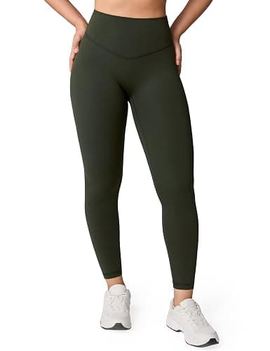 UNISSU Hugcurve No Front Seam High Waisted Workout Leggings for Women Buttery Soft Yoga Pants Gym Athletic Tights - 25'' - Image 1