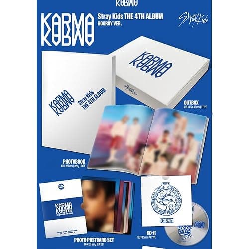 STRAY KIDS KARMA [HOORAY Ver.] 4th Album + Pre-Order Gift & 3 Extra Photocards Set thumbnail 2