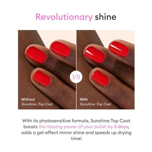 Manucurist - Green Sunshine Nail Polish Top Coat - Vegan Top Coat - 12-Free - Plant-Based Ingredients (69%) - Made in France - 0.5 fl oz thumbnail 3