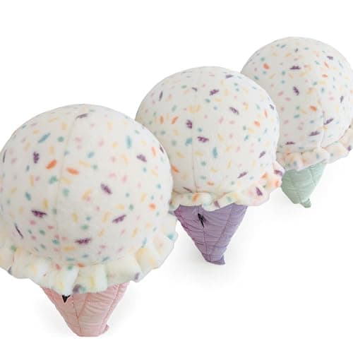 FEEZUSH Ice Cream Plush Pillow, Ice Cream Stuffed Plush, Food Plush Pillow, Home Decoration Gift for Kids Adults (Pink) thumbnail 2