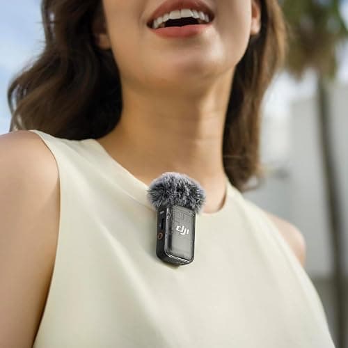 DJI Mic 2 Transmitter (Shadow Black), Wireless Microphone with Intelligent Noise Cancelling, 14-Hour Internal Recording, 6-Hour Battery, Magnetic Attachment, Bluetooth Microphone, YouTube, Vlogs thumbnail 7
