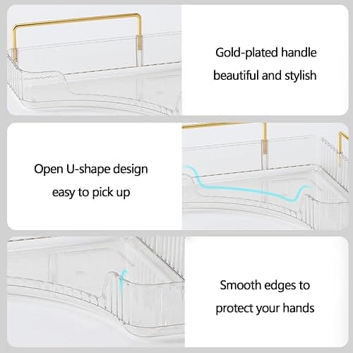 shuang qing 3-Tier Corner Bathroom Counter Organizer – Storage Shelf for Makeup, Perfume & Skincare, Space-Saving Countertop Tray Fits Bathroom, Dresser, Kitchen (White) thumbnail 3