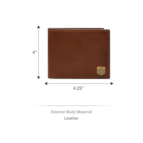 Fossil Men's Hayes Leather Bifold Wallet with Flip ID Window thumbnail 3