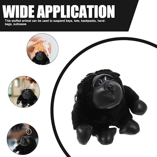 PRETYZOOM Plush Gorilla Keychain Pendant Stuffed Animal Hanging Charm Cartoon Plush Hanging Decor thumbnail 7