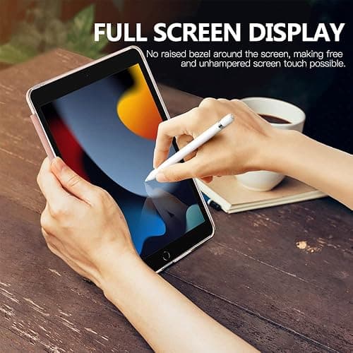 Moko Case for iPad 10.2 iPad 9th Generation 2021/ iPad 8th Generation 2020/ iPad 7th Generation 2019, Slim Stand Hard Back Shell Smart Cover Case for iPad 10.2 inch, Auto Wake/Sleep, Rose Gold thumbnail 7
