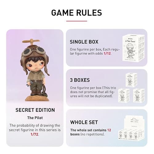 POP MART HironoxLe Petit Prince Series Figures 1Box 2.5 inches Articulated Character Premium Design Gifts for Fan-Favorite Collectible Toy Art Action Figure thumbnail 8