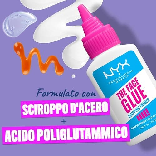 NYX Professional Makeup Gripping Primer, Per Tutti i Tipi di Pelle, Azione Idratante e Grip, Pelle idratata fino a 24H, Con Sciroppo d'Acero e Acido Poliglutammico, The Face Glue, 35 ml thumbnail 4