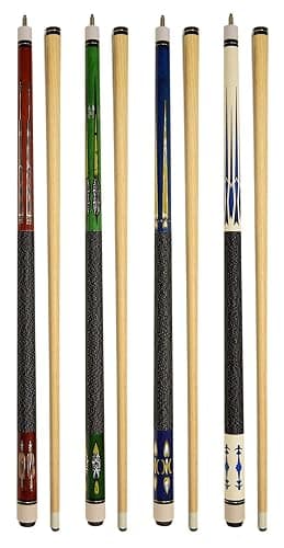 Set of 4 Pool Cues New 58" Billiard House Bar Pool Cue Sticks - Image 1