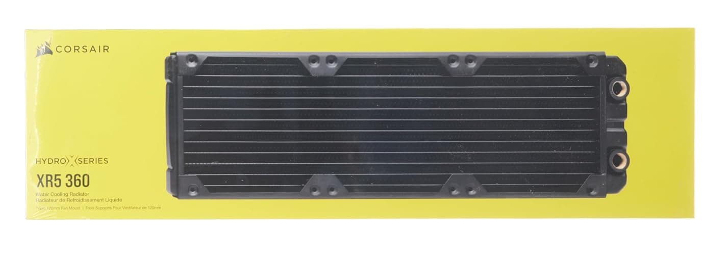 CORSAIR Hydro X Series XR5 360mm Water Cooling Radiator - Triple 120mm Fan Mounts - Premium Copper Construction - Easy Installation - Black thumbnail 12