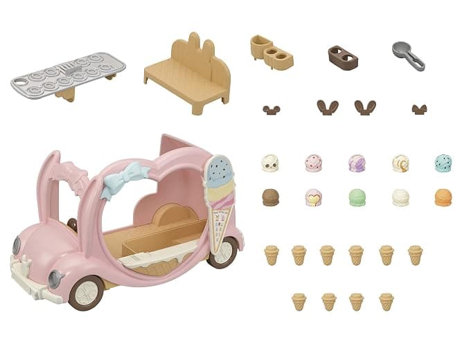 Calico Critters Ice Cream Van, Toy Vehicle for Dolls thumbnail 4