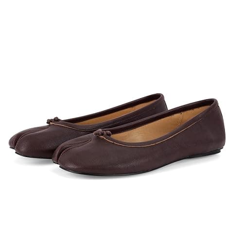 POYOIOR Tabi Shoes Women Split Toe Shoes Wide Width Ballet Flats Comfort Casual Work Shoes for Women Office thumbnail 6