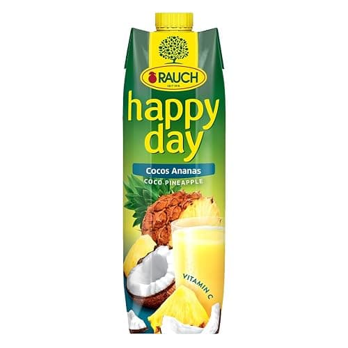 Rauch Happy Day Cocos-Ananas | eine Geschmacksreise in die Karibik | Fruchtsaft aus Ananas und Kokosnusswasser | 6x 1l Tetra Prisma thumbnail 4