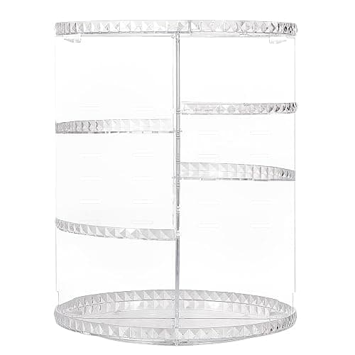 YIEZI 360 Rotierender Make Up Organizer und Lippenstift-Organizer, 16 Löcher, Lippenstifthalter, Verstellbarer Multifunktions-Spinnhalter, Aufbewahrung Kosmetik Organizer, Parfüm und Accessoires - Image 1