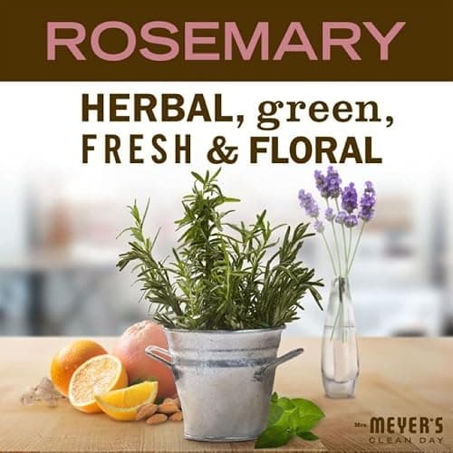 MRS. MEYER'S CLEAN DAY Liquid Hand Soap, Cruelty Free and Biodegradable Formula, Rosemary Scent, 12.5 oz- Pack of 3 - Rosemary - 12.5 Fl Oz (Pack of 3) thumbnail 3