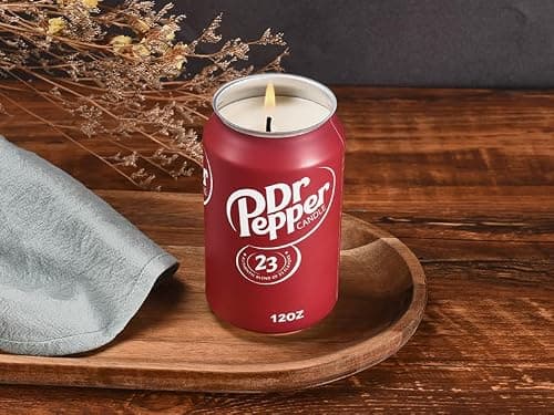 Doctor Pepper Candle - Smells Like the Real Soda - Cute Candles for Cool Gifts - Funny Candles for Any Occasion - Cute Things for Aesthetic Room Decor - Cool Candle for Cool Things thumbnail 9