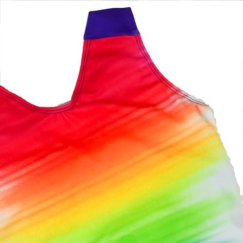 GK Girls Fierce Fade Gymnastics Leotard - Rainbow Dance Outfit with Matching Scrunchie for Toddlers, Children, & Juniors thumbnail 4