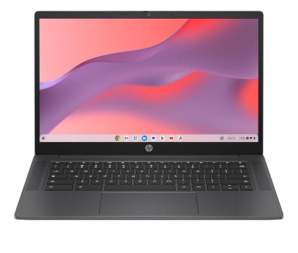 HP Chromebook 14 inch, Intel® Processor N100, 4GB RAM, 128GB UFS, HD(1366 x 768), Anti-Glare, HP True Vision 720p HD Camera w Privacy Shutter, Dual-Array mic, ChromeOS, Chalkboard Grey (14a-nf0036ca) - Image 1