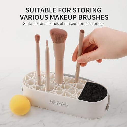 DUcare Makeup Brush Cleaner Shampoo Soap Solid Brush Cleaning Mat Removes Cosmetic Color Brush Cleaner Pad for Cleaning Makeup Sponges Brushes thumbnail 8