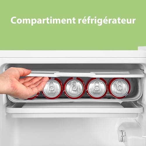 COMFEE' RCD93WH2(E) Frigorifero Monoporta 93L Zona di raffreddamento rapido, controllo della temperatura, Silenzioso, Sicuro, Frigo Per applicazioni in Hotel, Casa, Ufficio, Colore Bianco thumbnail 7