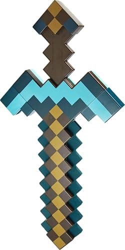 Mattel Minecraft Transforming Diamond Sword & Pick-Axe Kid-Sized 2-in-1 Toy Accessory for Role-Play & Costumes (Amazon Exclusive) thumbnail 5