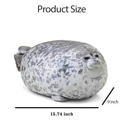 Stuffed Animals,Cute Seal Plush Pillows,15.7 inch Soft Plush Toys Stocking Stuffers for Kids Boys Girls Women,Essential Items for Returning to Dorms,Birthday for Kids thumbnail 3