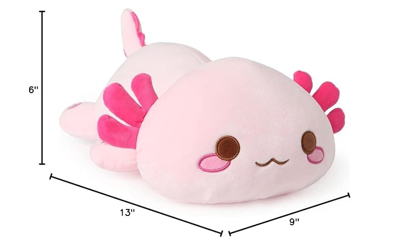 Onsoyours Cute Axolotl Plush, Soft Stuffed Animal Salamander Plush Pillow, Kawaii Plush Toy for Kids (Pink Axolotl A, 13") thumbnail 2