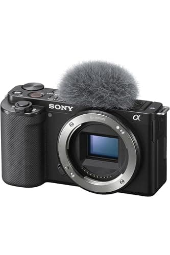 Sony Alpha ZV-E10 | Caméra Vlog à objectif interchangeable sans miroir APS-C (écran pivotant pour le vlogging, vidéo 4K, mise au point automatique des yeux en temps réel) Noir - Image 1
