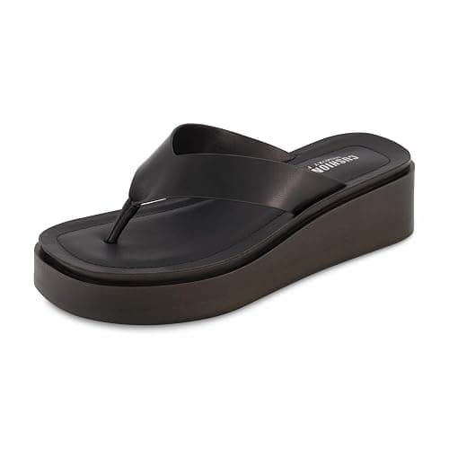 CUSHIONAIRE Pippin Chunky Platform Flip Flops, Stylish Wedge Flip Flops for Women with Cushioned Footbed and Durable Sole thumbnail 9