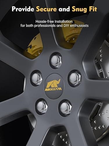 MIKKUPPA M12x1.5 Lug Nuts - Replacement for Ford Fusion Focus Escape, Honda Accord Civic CRV, Chevy Cruze Malibu, Dodge Journey, Jeep Compass Patriot Aftermarket Wheel, 20pcs Chrome Closed End Nuts thumbnail 7