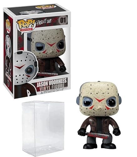 Jason Voorhees #01 Funko POP! Movies Friday the 13th Figurine Bundle with HOFSM Protector Case - Image 1