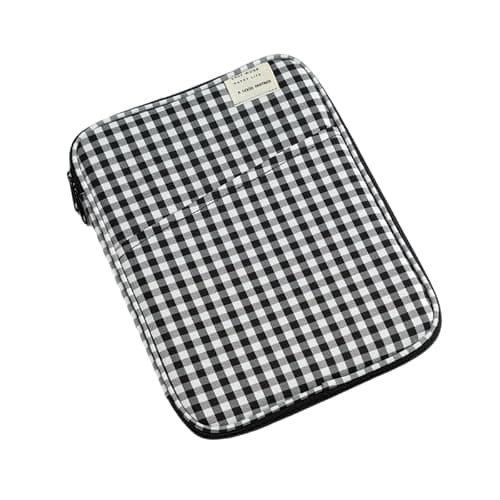 11-13Inch Cute Puffy Laptop Sleeve Fairycore Carrying Laptop Bag Cover Kawaii Tablet Liner Pouch Cottagecore Office Accessories (13inch,Black) - Image 1
