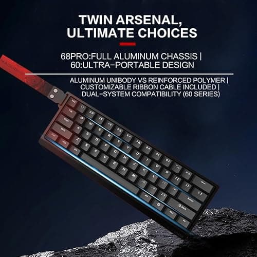 MADLIONS Keyboard Gaming Wired MAD 68 HE, Mechanical Keyboard with Adjustable Actuation, 8000 Hz Polling Rate, Rapid Trigger for Esports/PC Gaming (MAD68HE-RGB-White) thumbnail 9
