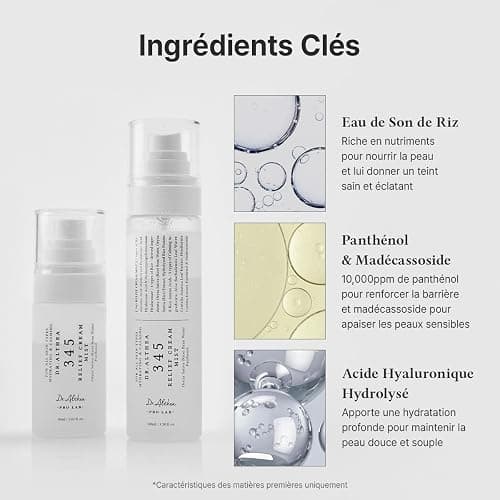 Dr.Althea 345 Relief Cream Mist | Brume Visage Hydratante à l’Extrait de Riz | Soin Apaisant pour Peaux Sensibles | Cosmétique Coréenne Vegan, 100ml thumbnail 4