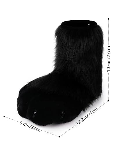 BNLIDES Cosplay Animal Cat Wolf Dog Fox Fursuit Feet Paw Claw Shoes Furry Boots Costume Accessories for Adult thumbnail 4