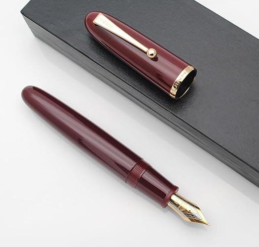 JINHAO 9019 Fountain Pen Dadao Series with High-capacity Ink Converter (Wine Red, Medium Nib 0.7mm) thumbnail 6