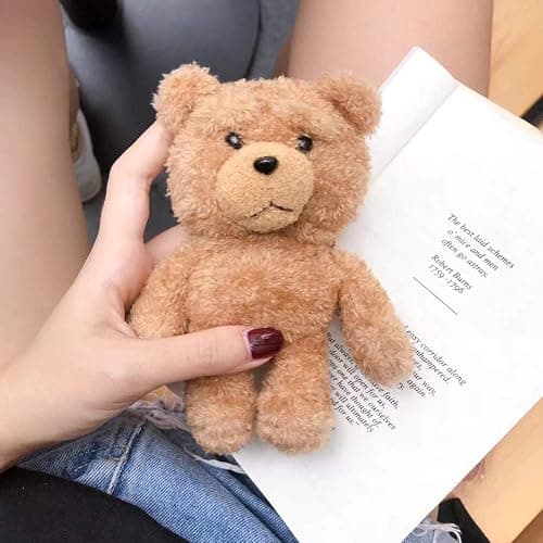 SGVAHY Furry Case for AirPods 4 Funny Cute 3D Cartoon Plush Design Soft Warm Fluffy AirPod Cover with Keychain Kawaii Anti-Fall Protective Case Women Girls（Bear Khaki） thumbnail 2