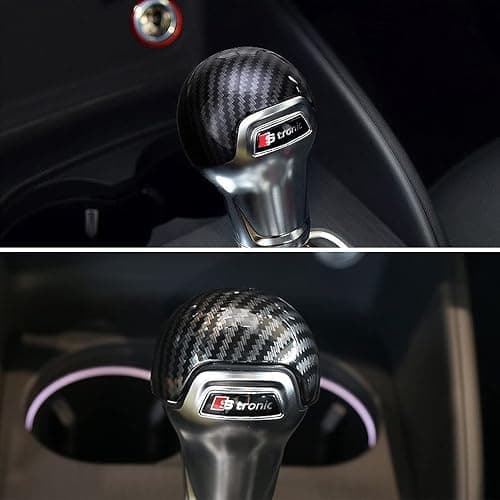 JIECHEN Sport Style Carbon Fiber Print Gear Shift Knob Cover Trim for Au-di A3/S3 2013-2022 Accessories thumbnail 4