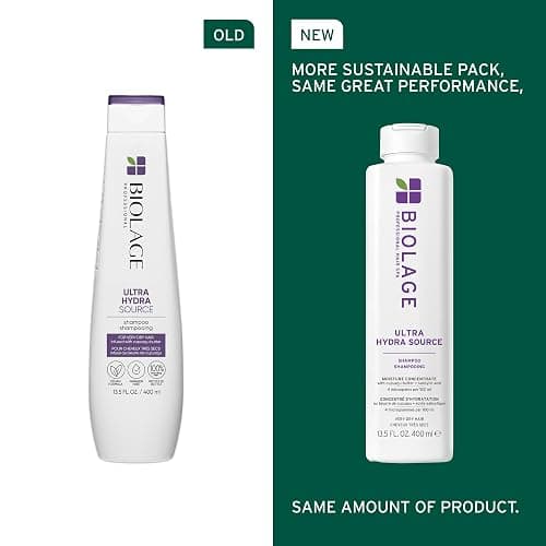 Biolage Ultra Hydra Source Shampoo - Deeply Moisturizes and Hydrates Very Dry Hair, Cleanses and Tames Frizz, For Thick, Coarse Hair, Infused with Micro-dosed with Cupuaçu Butter & Salicylic Acid thumbnail 2
