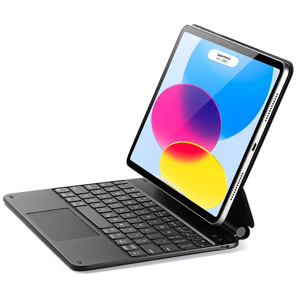 ESR iPad 11th(A16, 2025)/10th Gen Case with Keyboard, Magic Keyboard for iPad 10.9", Case with Floating Cantilever Stand, Springy Backlit Keys, Multi-Touch Trackpad, Rebound Series, Black - Image 1