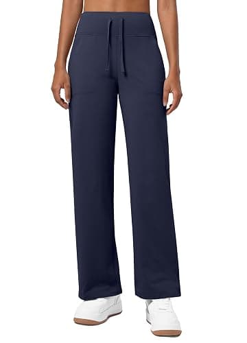 Willit Women's Fleece Lined Pants Wide Leg Thermal Yoga Winter Pants with Pockets High Waist Comyf Casual Lounge Pants thumbnail 2