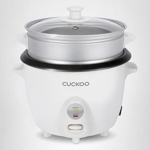 CUCKOO One Touch Rice Cooker 12-Cup Cooked, Small Rice Cooker & Warmer with Steamer Tray, Versatile Grain Cooker, Soup Maker, Auto Keep Warm, 6-Cup Uncooked, White (CR-0601C) thumbnail 8