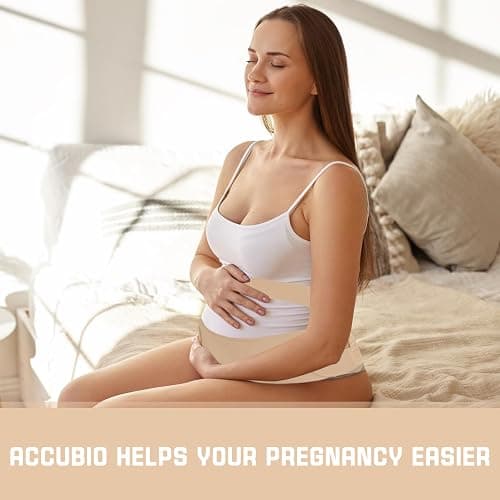 ACCUBIO Maternity Belly Band for Pregnant Women, Maternity Belt, Pregnancy Belly Support Band for Abdomen,Breathable and Adjustable Belly Brace, Relieve Waist and Back Pain (XXL) thumbnail 7