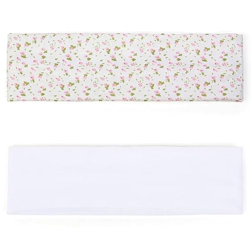TERSE Fashion Women's Headbands for Short Hair Non Slip Elastic Floral Hairbands, Soft Fabric 2 Inches Thick Stripe Head Bands for Girls, Valentine's Day Heart Headbands thumbnail 3