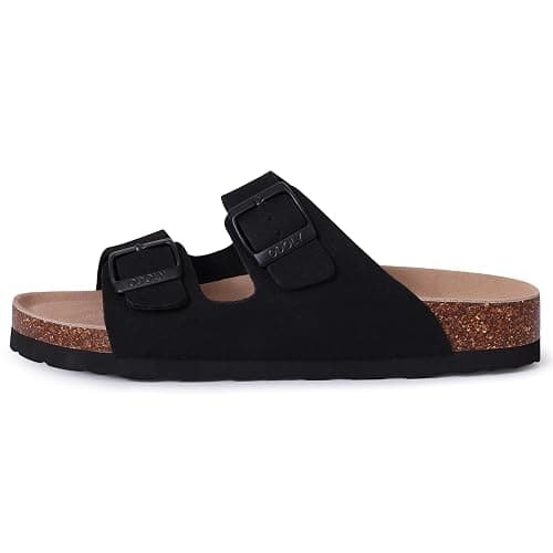 ODOLY Unisex Cork Footbed Slide Sandal, Arch Support Summer Outdoor Sandals with Adjustable Buckle for Women and Men thumbnail 3