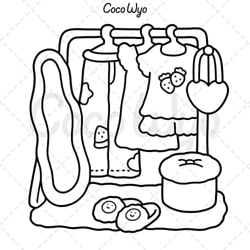 Self-Care: Relaxing Coloring Book for Girls and Adults with Cute and Easy Illustrations thumbnail 6