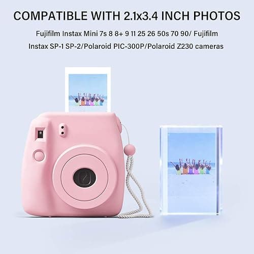 Phattopa Instax Mini Film Photo Frames 2x3, Iridescent Acrylic Picture Frames, 3 Pack thumbnail 3