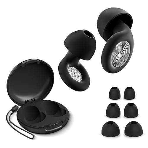 Bouchon D'oreille Pour Dormir, 45dB Bouchon D'oreille Anti Bruit, Réutilisable en Silicone Protection Auditive, Pour Dormir, Voyager, Se Concentrer, Concerts, 4 Tailles (XS/S/M/L), Étanchéité IPX7 - Image 1