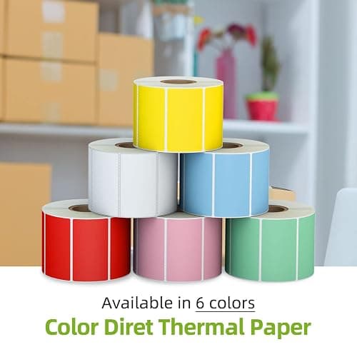 Anylabel 2.25" x 1.25" Pink Direct Thermal Labels, Replacement for Self-Adhesive Address Shipping Barcode Thermal Stickers, Compatible with Rollo & Zebra Thermal Label Printer(1 Roll, 1000 Labels) thumbnail 9